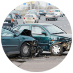 collision of two green cars