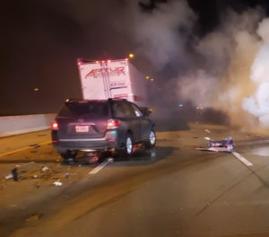 at least 4 crashes on the Borman Expressway (I-80/94) in Hammond