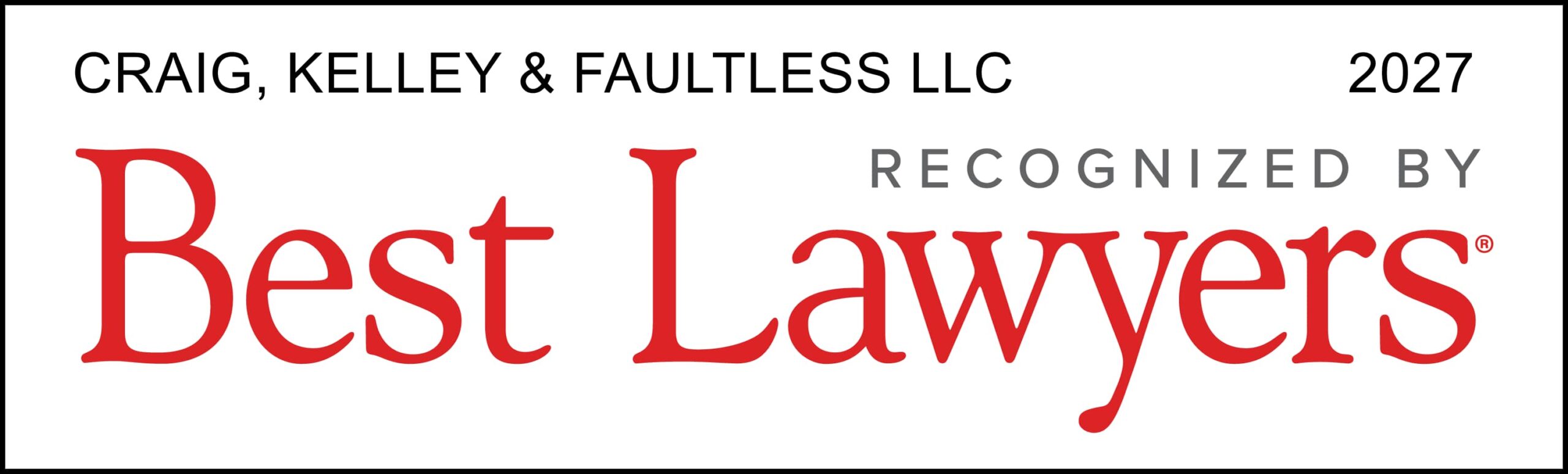 2027 best lawyers award