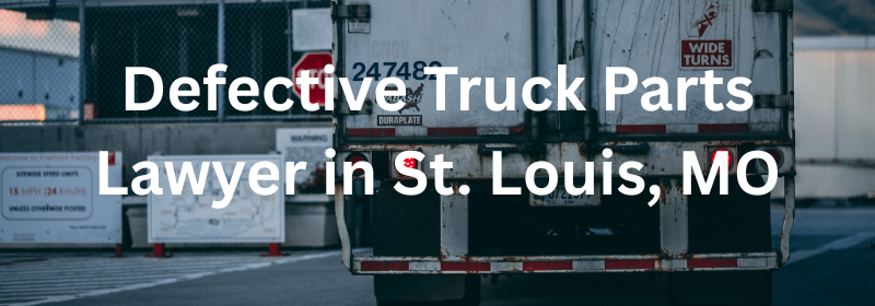 Defective Truck Parts Lawyer in St. Louis, MO