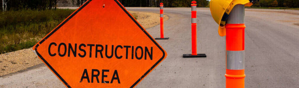 Construction zone signs
