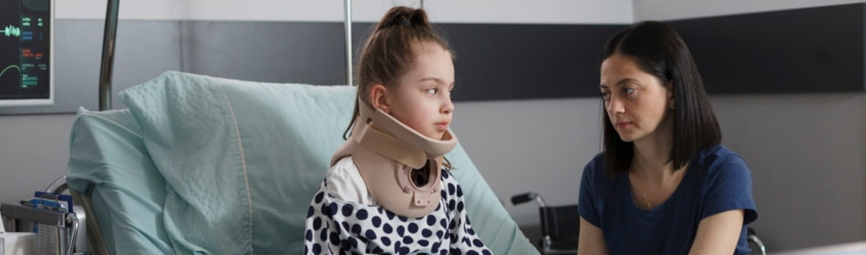 Girl injured after car accident