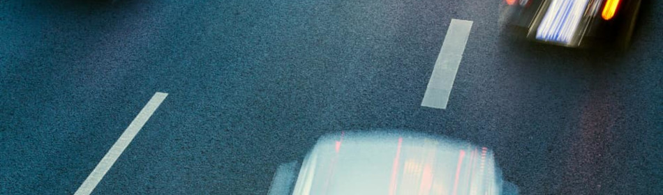 Car improperly changing lanes
