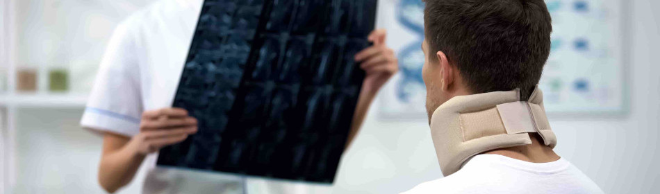 Nurse checking x-ray