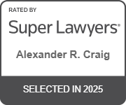2025 super lawyer badge - Alex Craig