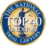 Top 40 national trial lawyers badge